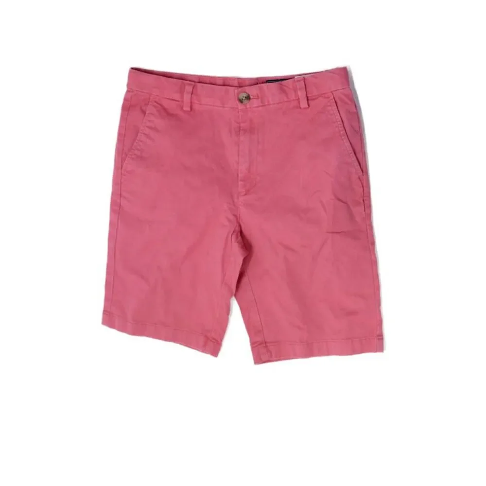 Vineyard Vines Boys Flat Front Pockets Chino Shorts Carol Size 14